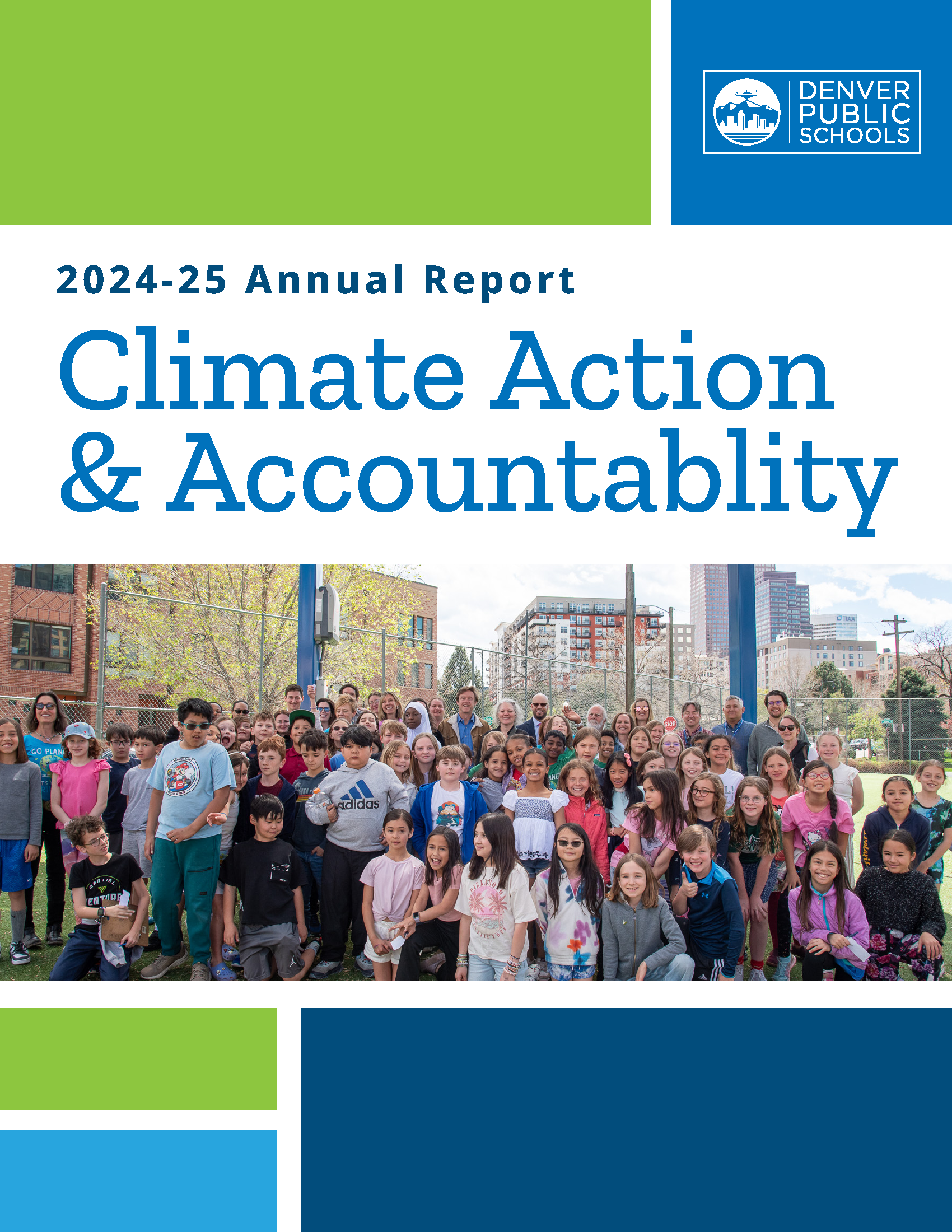 Cover of the 2024-25 Annual Report Climate Action & Accountability