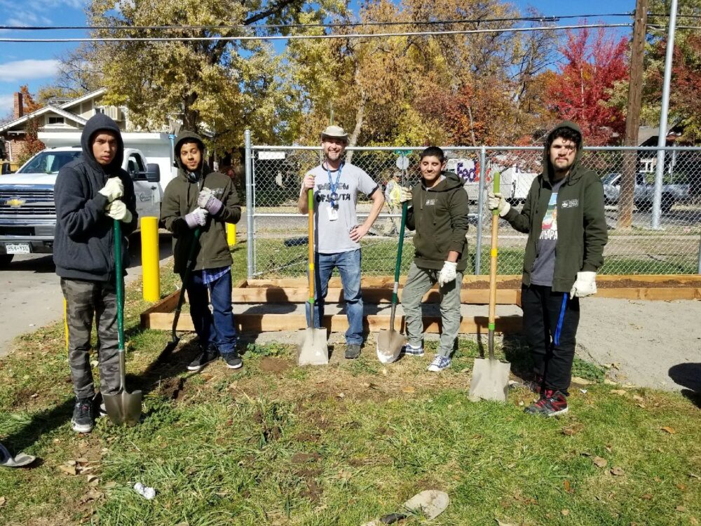 Green Team at South High School Workday