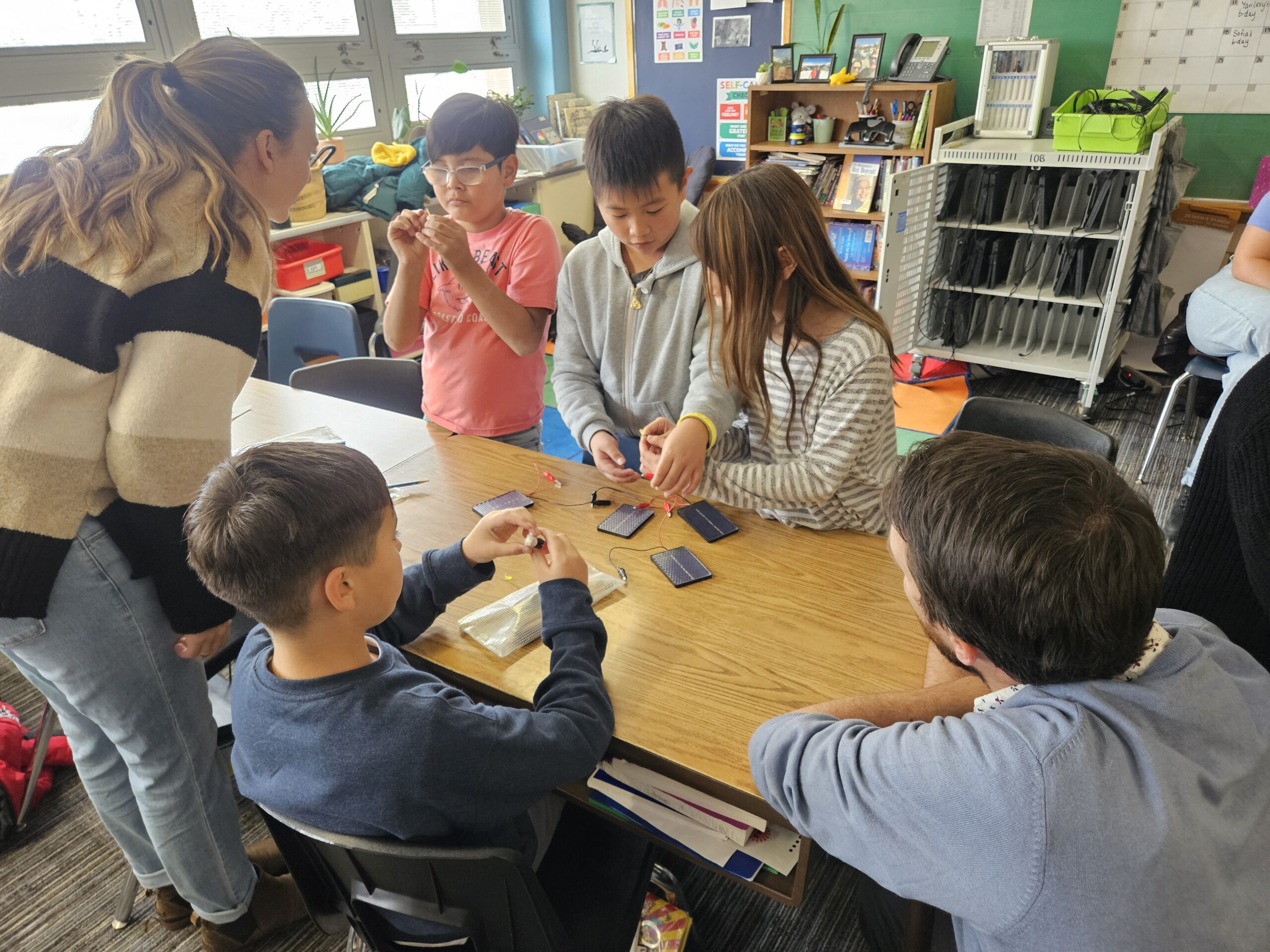 Gust students learning solar