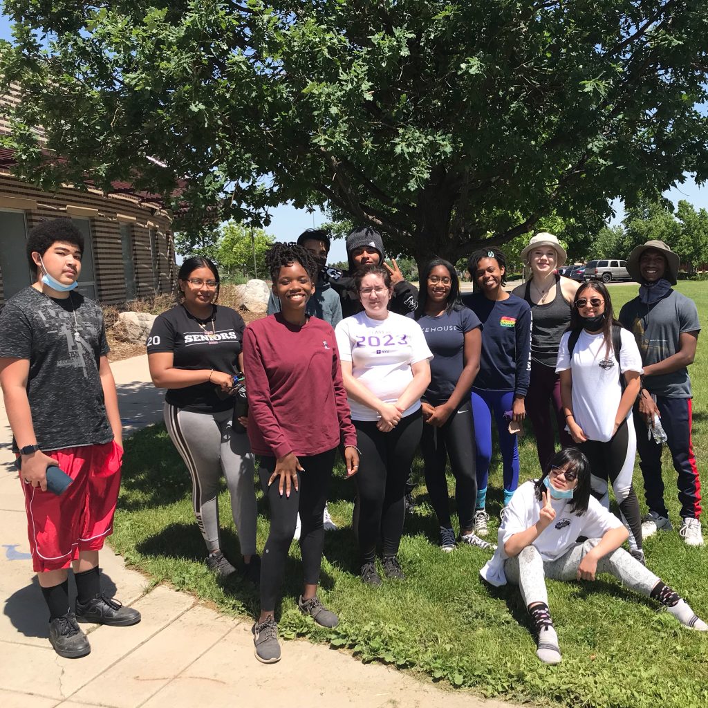 Lincoln Hills Cares interns worked at three DPS gardens and the farm at Smiley